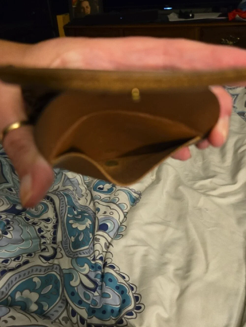 Authentic Louis Vuitton Monogram Porte-Monnaie Gousset coin purse
